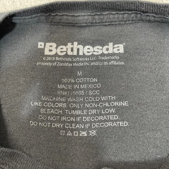 Fallout Vault Boy Shirt Mens‎ Medium Black Officially Licensed Bethesda ZeniMax - Picture 8 of 14